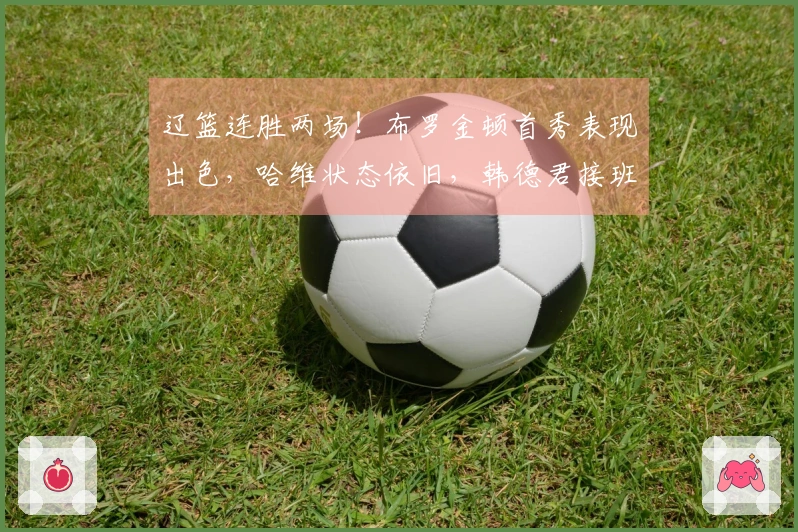 辽篮连胜两场！布罗金顿首秀表现出色，哈维状态依旧，韩德君接班人快速成长